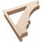Ekena Millwork 6-in W x 38-in D x 38-in H Balboa Slat Rough Cedar Woodgrain TimberThane Outlooker, Primed Tan OUTUR060X38X38BOA24RCPR - alternate 5